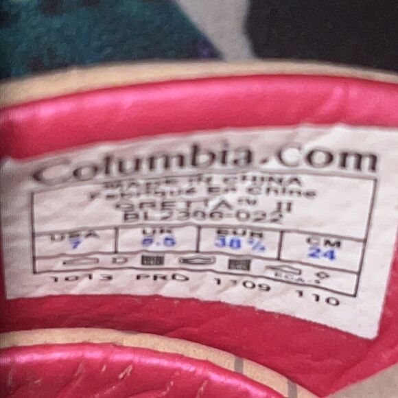 Columbia Tan Leather Slip On Sandals Size 7 - Picture 6 of 6